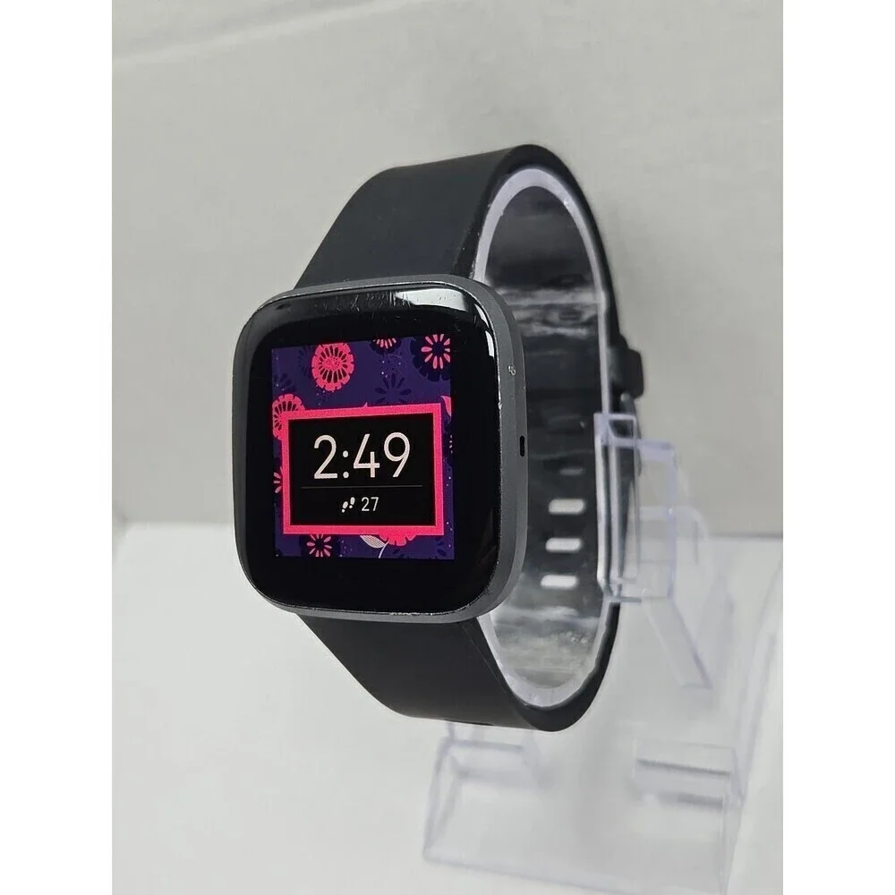 Fitbit Versa 2 Smartwatch Rose Gold 40mm Alexa WR50 Always On Display W/Charger